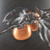 Vintage Japanese Copper Relief Plaque, Persimmon Branch (Dotban), Heisei 1990-2018 | SKU: 26J-0706 - 2