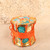 Vintage Japanese Decorative Taiko Drum with Ho-oh Phoenix Motif, Early Showa 1927-1945 | SKU: 26J-0180 - 10