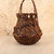 Vintage Japanese Bamboo Hanakago Flower Basket, Late Showa 1966-1989 | SKU: 26J-0305 - 7