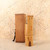 Vintage Japanese Bamboo Take Hanaire (Flower Vase) with Hotei and Muga Calligraphy, Late Showa 1966-1989 | SKU: 26J-0309-1 - 4