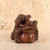 Vintage Japanese Kaeru Okimono Double Frog Wood Carving, Early Showa (1927-1945) | SKU: 26J-0470 - 4
