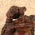 Vintage Japanese Kaeru Okimono Double Frog Wood Carving, Early Showa (1927-1945) | SKU: 26J-0470 - 5