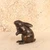 Vintage Japanese Bronze Rabbit Okimono, Mid Showa 1946-1965 | SKU: 26J-0539 - 1