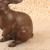 Vintage Japanese Cast Bronze Rabbit Figurine, Late Showa 1966-1989 | SKU: 26J-0559-2 - 4