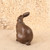 Vintage Japanese Cast Bronze Rabbit Figurine, Late Showa 1966-1989 | SKU: 26J-0559-2 - 5