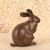 Vintage Japanese Cast Bronze Rabbit Figurine, Late Showa 1966-1989 | SKU: 26J-0559-2 - 7