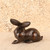 Vintage Japanese Cast bronze Rabbit (Usagi) Figurine, Late Showa 1966-1989 | SKU: 26J-0559-3 - 6