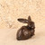 Vintage Japanese Cast bronze Rabbit (Usagi) Figurine, Late Showa 1966-1989 | SKU: 26J-0559-3 - 8
