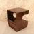 Vintage Japanese Keyaki Wood Side Table with Drawer, Late Showa | SKU: 26J-0839 - 8