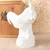 Vintage Japanese White-Glazed Ceramic Rooster Figurine, Mid-Showa 1946-1965 | SKU: 26J-0427 - 3