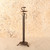 Vintage Japanese Iron Floor Shokudai Candlestick Stand, Early Showa 1927-1945 | SKU: 26J-0229 - 1
