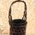 Vintage Japanese Bamboo Hanakago Flower Basket with Tube Liner, Late Showa 1966-1989 | SKU: 26J-0680-4 - 3