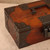 Vintage Japanese Hakobi bako portable iron-bound storage box, Late Showa (1966-1989) | SKU: 26J- 11