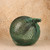 Vintage Japanese Glass Fishing Float with Original Knotted Net Harness, Late Showa 1966-1989 | SKU: 26J-0372-3 - 8
