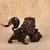 Vintage Japanese Bronze Shishi Lion-Dog Figurine with Temari Ball, Mid-Showa (1946-1965) | SKU: 26J-0458 - 12