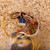 Vintage Japanese Painted Clay Mizuhiki Ornament with Paulownia Box, Late Showa 1966-1989 | SKU: 26J-0600-2 - 2