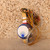 Vintage Japanese Painted Clay Mizuhiki Ornament with Paulownia Box, Late Showa 1966-1989 | SKU: 26J-0600-2 -