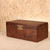 Vintage Japanese Wooden Storage Box with Brass Clasp, Early Showa 1927-1945 | SKU: 26J-0260-1 - 6