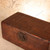 Vintage Japanese Wooden Storage Box with Brass Clasp, Early Showa 1927-1945 | SKU: 26J-0260-1 - 12