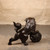 Vintage Japanese Bronze Shishi Guardian Lion-Dog Sculpture with Reticulated Ball, Early Showa 1927-1945 | SKU: 26J-0695 - 10