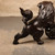 Vintage Japanese Bronze Shishi Guardian Lion-Dog Sculpture with Reticulated Ball, Early Showa 1927-1945 | SKU: 26J-0695 - 12