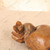 Vintage Japanese Wood Okimono, Rat on Treasure Bag, Mid Showa 1946-1965 | SKU: 26J-0468 - 5