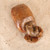 Vintage Japanese Wood Okimono, Rat on Treasure Bag, Mid Showa 1946-1965 | SKU: 26J-0468 - 2