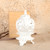 Vintage Japanese Reticulated Porcelain Koro Incense Burner with Shishi Finial and Lotus Stand, Mid Showa 1946-1965 | SKU: 26J-0716 - 9