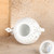 Vintage Japanese Reticulated Porcelain Koro Incense Burner with Shishi Finial and Lotus Stand, Mid Showa 1946-1965 | SKU: 26J-0716 - 16