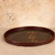 Vintage Japanese Lacquered Woven Tray with Makie Plum Blossom Decoration, Mid Showa 1946-1965 | SKU: 26J-0776-1 - 6