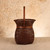 Vintage Japanese Hanakago Bamboo Flower Basket with Original Node Liner, Late Showa 1966-1989 | SKU: 26J-0518 - 3
