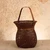 Vintage Japanese Hanakago Bamboo Flower Basket with Original Node Liner, Late Showa 1966-1989 | SKU: 26J-0518 - 6