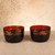 Antique Japanese Lacquer Wan Bowls, Matched Pair with Maki-e Decoration, Meiji 1868-1911 | SKU: 26J-0675 - 4