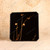 Vintage Japanese Black Lacquer Bon Tray with Folding Stand, Early Showa 1927-1945 | SKU: 26J-0719 - 9