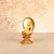 Vintage Japanese Kannon Bosatsu Brass-Tone Figure on Lotus Pedestal with Flame Mandorla, Heisei Era (1990-2018) | SKU: 26J-0648 - 8
