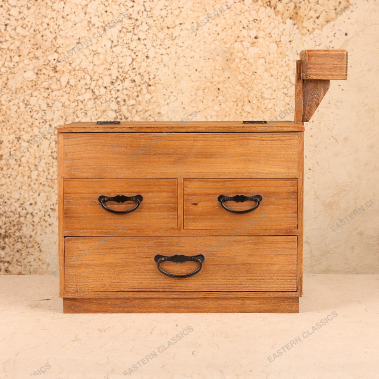 Vintage Japanese Haribako Sewing Chest, Mid Showa 1946-1965 | SKU: 26J-0820 - 1