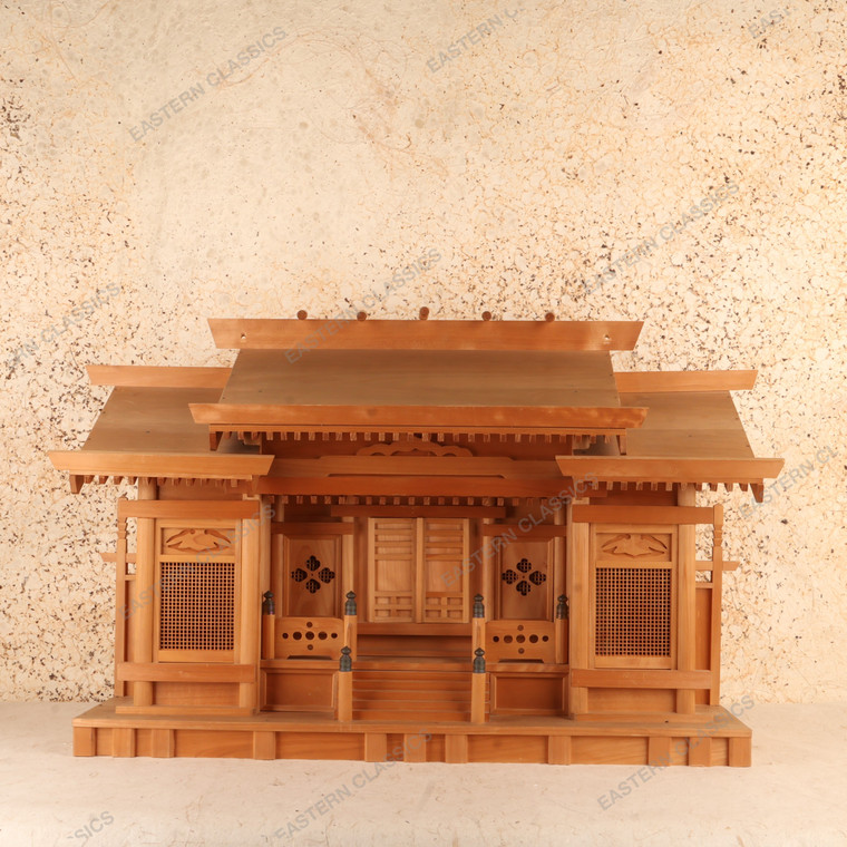 Vintage Japanese Kamidana Household Shinto Shrine, Late Showa 1966-1989 | SKU: 26M-766 - 1