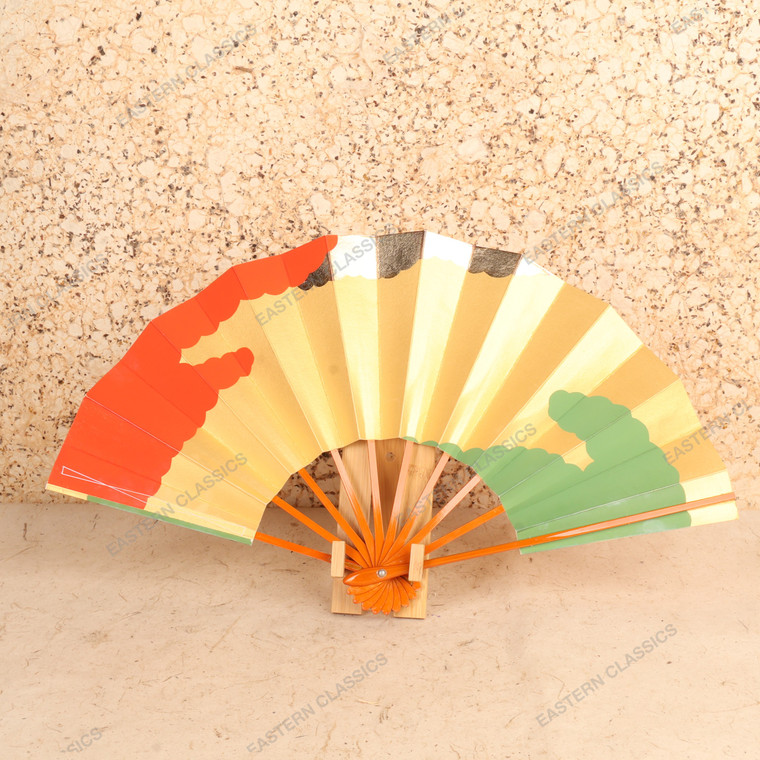 Vintage Japanese Odori Folding Fan (Mai-ougi), Late Showa 1966-1989 - 1