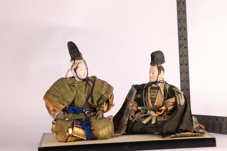 Antique Japanese Musha Samurai Ningyo Dolls for Boy's Day (21N-157)