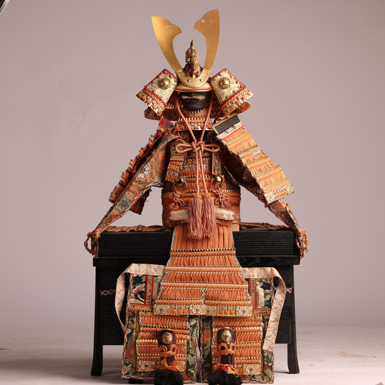 Japanese Boy's Day Samurai Musha Doll A Set (22J-295)