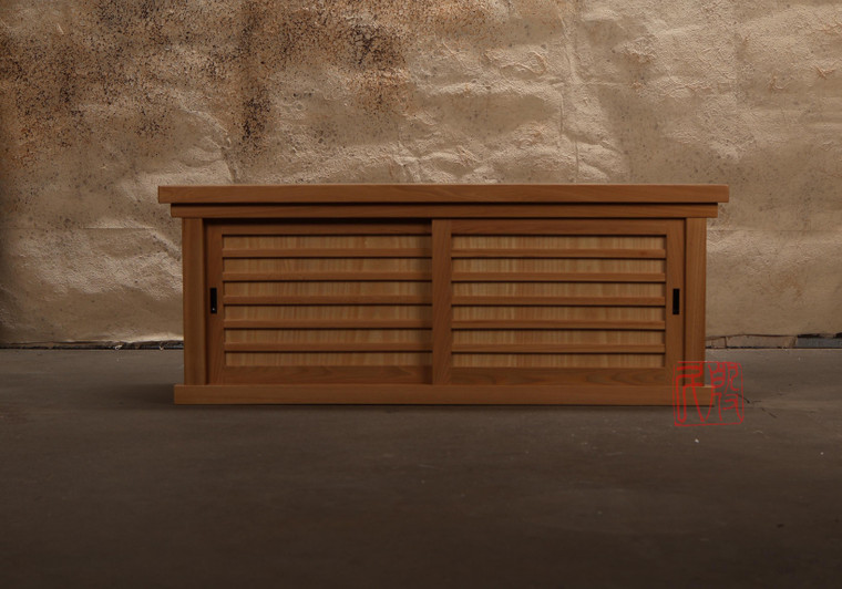 Japanese Geta Bako Entry Bench Chest (WCB7) - 1