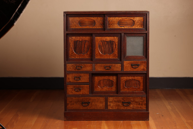 Vintage Japanese Cha Tansu (22S-C19)