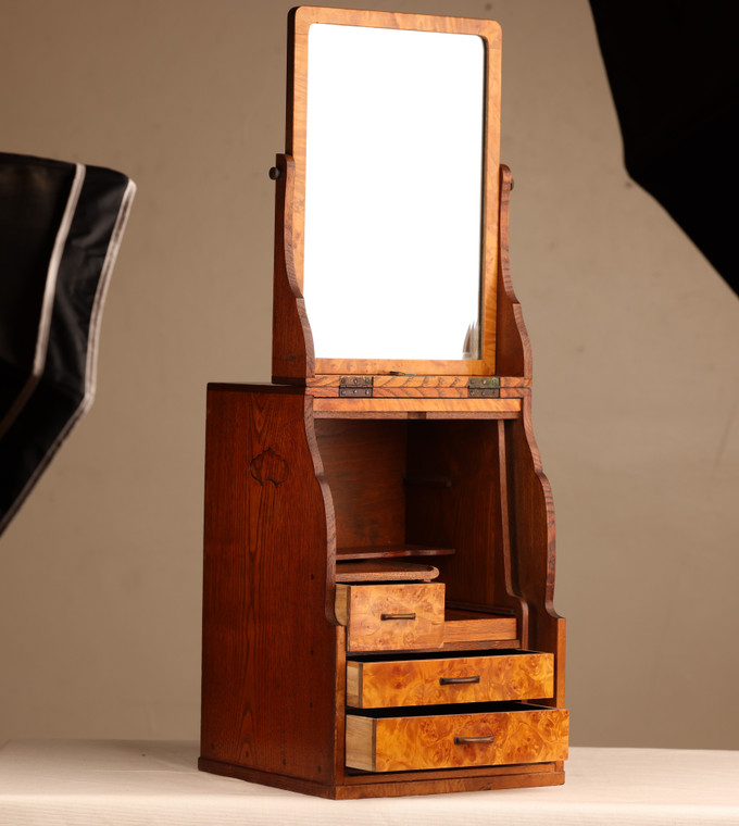 Vintage Japanese Vanity Kyodai Mirror (22S70-1)