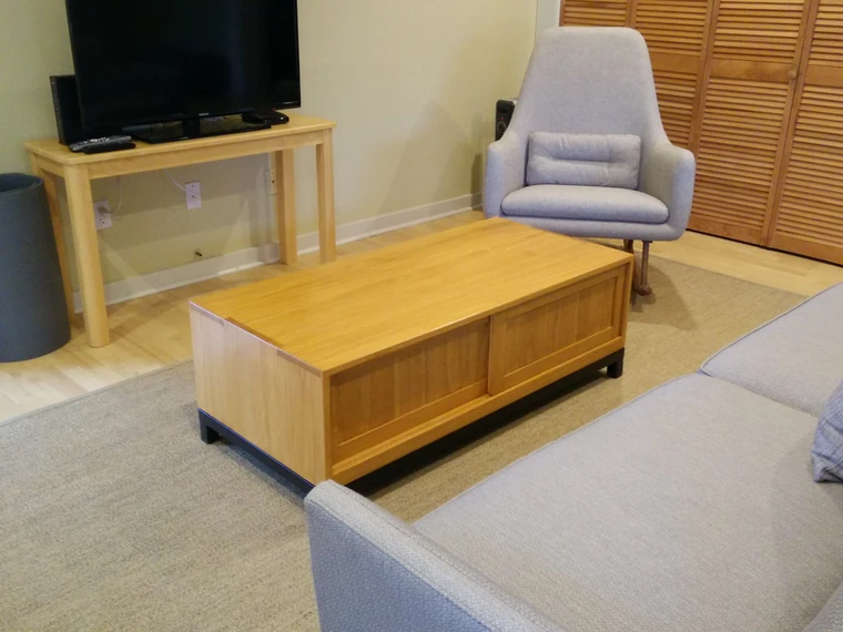 Japanese Tansu Style Coffee Table in Kiri Wood, Custom-Order Reference SKU 170117 - 1