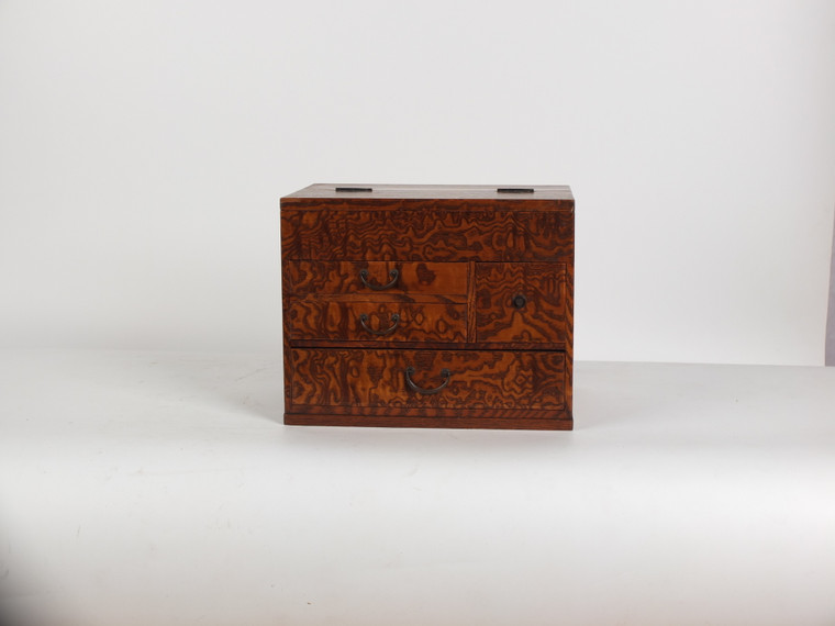 Vintage Japanese Sewing Box Haribako Tamo (23O-334-4)