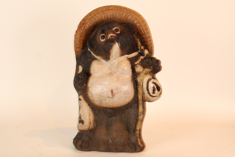 Vintage Japanese Shgaraki Garden Tanuki (23O-357)