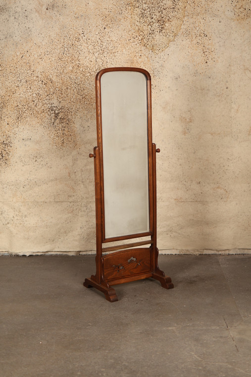 Vintage Japanese Standing Mirror (24A-70)