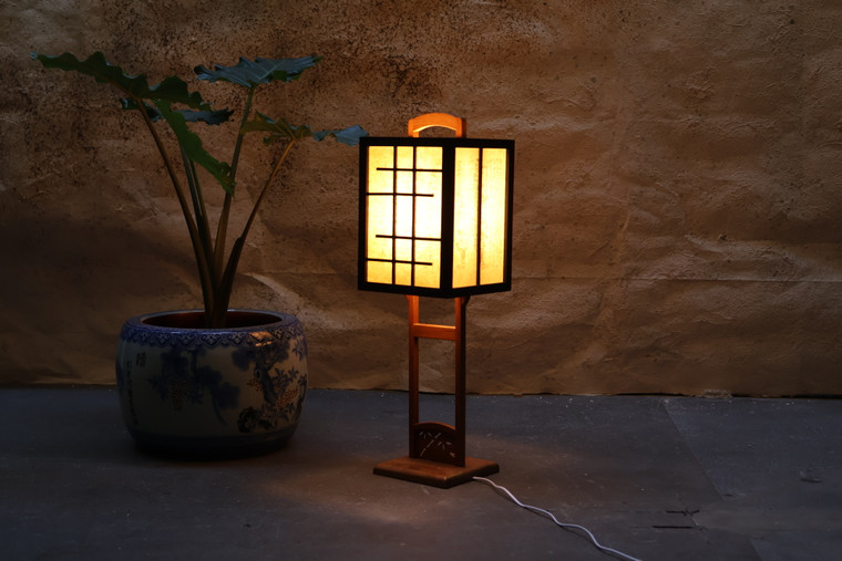 Japanese style wooden lantern