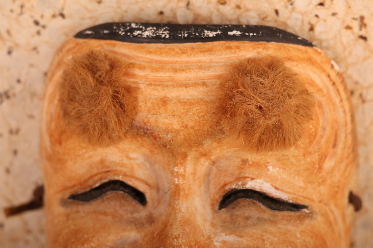 | Yamanokami | Mask Noh Japanese God Mountain Mask　木製能面 Noh Wooden Hand Hand Carved 彫刻・オブジェ