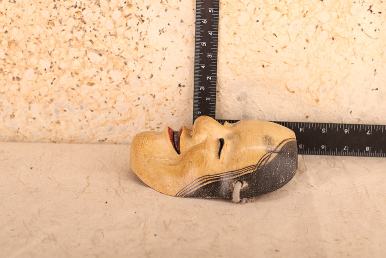 Japanese Wooden Noh Mask Ko Omote (24J-342-20)